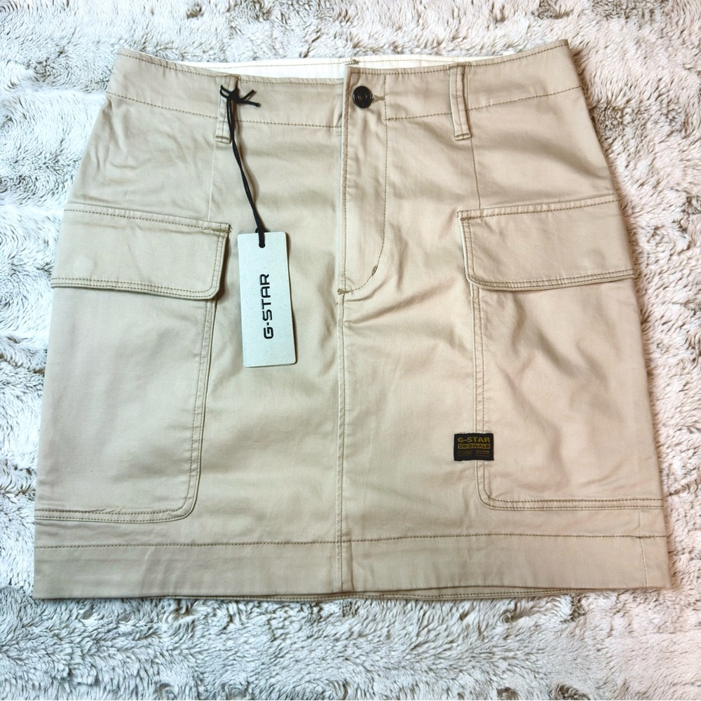 G-Star RAW Cargo Mini Skirt Women's Size 27 NWT Utility Stretch Cotton
